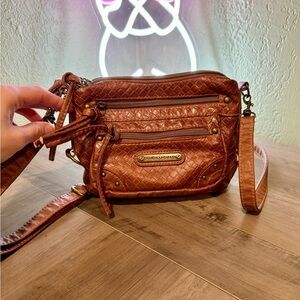 Stone Mountain Accessories Tan Quilted Crossbody Bag